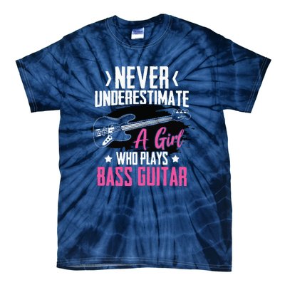 Funny Bass Guitar Lover Graphic Women And Girl Bass Player Tie-Dye T-Shirt