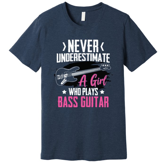 Funny Bass Guitar Lover Graphic Women And Girl Bass Player Premium T-Shirt