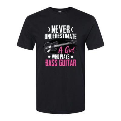 Funny Bass Guitar Lover Graphic Women And Girl Bass Player Softstyle CVC T-Shirt