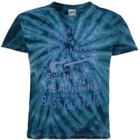 Funny Bass Guitar Player Music Lover Bassist Kids Tie-Dye T-Shirt