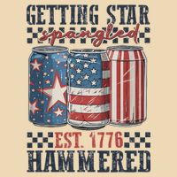 Funny Beer Getting Star Spangled Hammered 4th Of July Preppy Zip Tote Bag