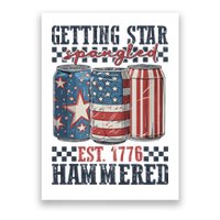 Funny Beer Getting Star Spangled Hammered 4th Of July Preppy Poster