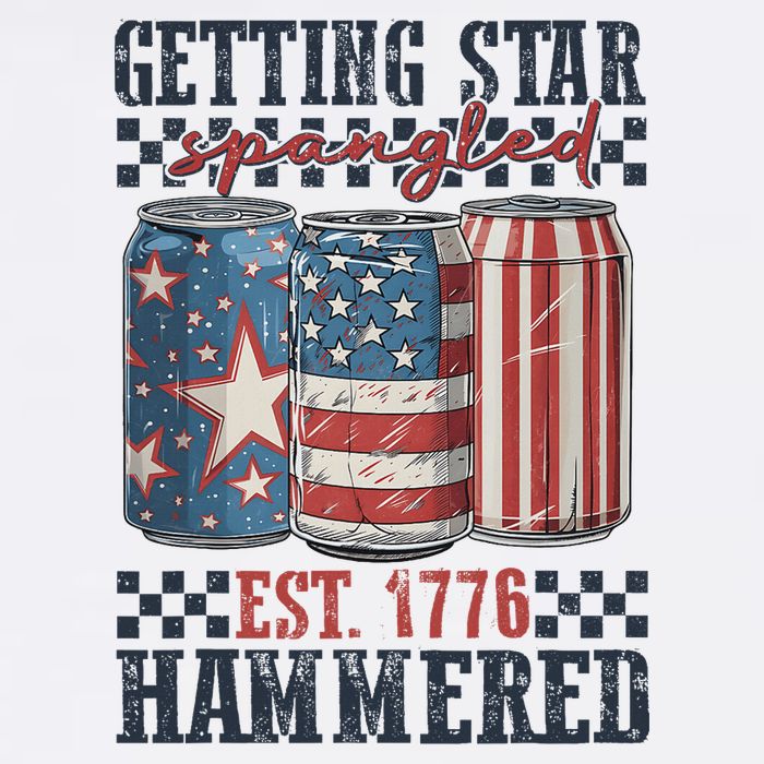 Funny Beer Getting Star Spangled Hammered 4th Of July Preppy Toddler T-Shirt