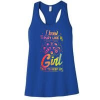 Funny Billiards Gift Team Play Like A Girl Gift Ideas For Fan Women's Racerback Tank