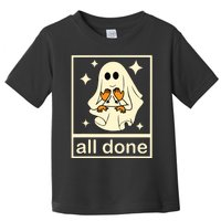 Funny Boojee Ghost All Done Slp Speech Therapy Halloween Toddler T-Shirt