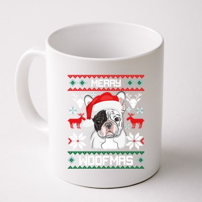 French Bulldog Gift For Merry Christmas Woofmas Frenchie Gift Coffee Mug