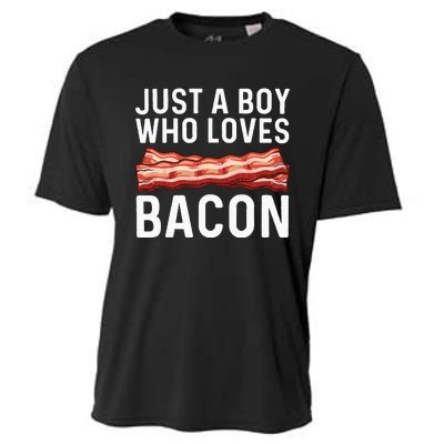 Funny Bacon Gift For Bacon Lovers Meat Foodie Pun Cooling Performance Crew T-Shirt