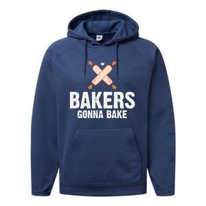 Funny Bakers Gonna Bake Baking Lover Rolling Pins Funny Gift Performance Fleece Hoodie