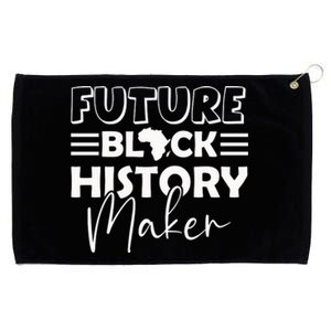 Future Black History Maker Proud African American Afro Girl Grommeted Golf Towel