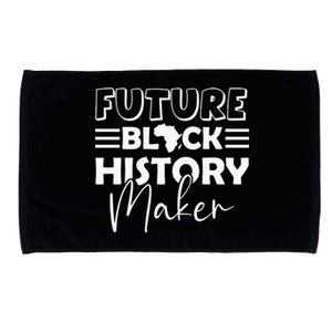 Future Black History Maker Proud African American Afro Girl Microfiber Hand Towel