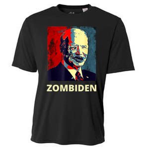 Funny Biden Halloween Zombie Zombiden President Cooling Performance Crew T-Shirt