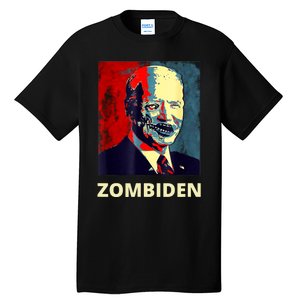 Funny Biden Halloween Zombie Zombiden President Tall T-Shirt