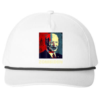 Funny Biden Halloween Zombie Zombiden President Snapback Five-Panel Rope Hat