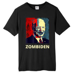 Funny Biden Halloween Zombie Zombiden President Tall Fusion ChromaSoft Performance T-Shirt