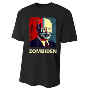 Funny Biden Halloween Zombie Zombiden President Performance Sprint T-Shirt