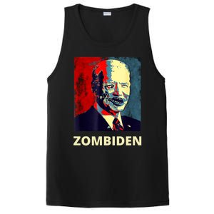 Funny Biden Halloween Zombie Zombiden President PosiCharge Competitor Tank