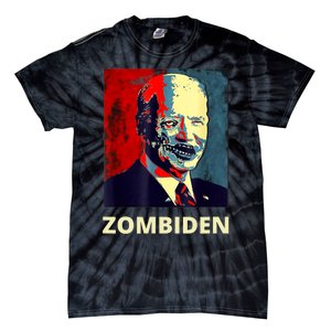 Funny Biden Halloween Zombie Zombiden President Tie-Dye T-Shirt