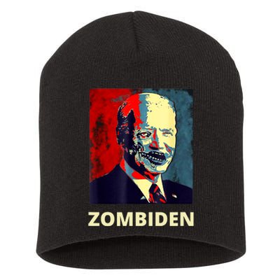 Funny Biden Halloween Zombie Zombiden President Short Acrylic Beanie