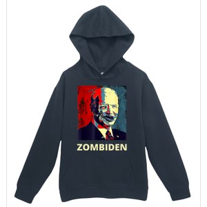 Funny Biden Halloween Zombie Zombiden President Urban Pullover Hoodie