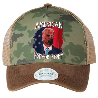 Funny Biden Horror American Ghost Story Halloween Legacy Tie Dye Trucker Hat