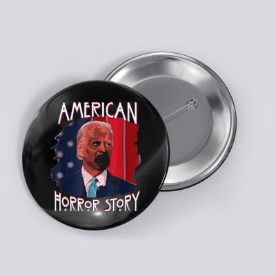 Funny Biden Horror American Ghost Story Halloween Button