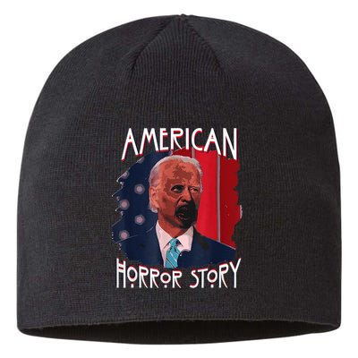 Funny Biden Horror American Ghost Story Halloween Sustainable Beanie