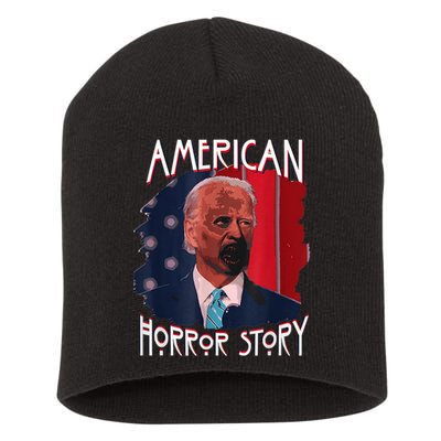 Funny Biden Horror American Ghost Story Halloween Short Acrylic Beanie