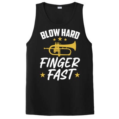 Flügelhorn Blow Hard Finger Fast Funny Flugelhorn Meaningful Gift PosiCharge Competitor Tank