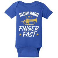 Flügelhorn Blow Hard Finger Fast Funny Flugelhorn Meaningful Gift Baby Bodysuit