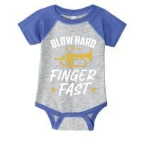 Flügelhorn Blow Hard Finger Fast Funny Flugelhorn Meaningful Gift Infant Baby Jersey Bodysuit