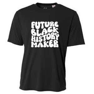 Future Black History Maker Proud African American Afro Girl Cooling Performance Crew T-Shirt