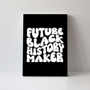 Future Black History Maker Proud African American Afro Girl Canvas