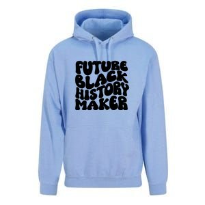 Future Black History Maker Proud African American Afro Girl Unisex Surf Hoodie