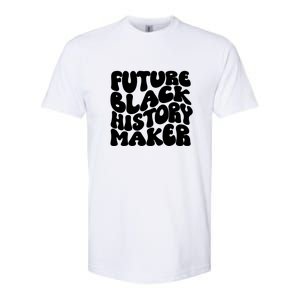 Future Black History Maker Proud African American Afro Girl Softstyle CVC T-Shirt