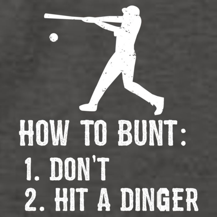 Funny Baseball Hitter Player How To Bunt DonT Hit A Dinger Gift Vector Backpack
