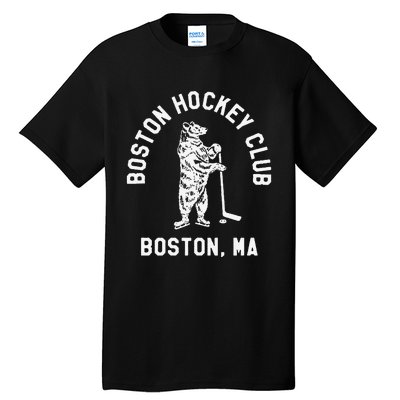 Funny Boston Hockey Club Boston Ma Tall T-Shirt