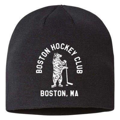 Funny Boston Hockey Club Boston Ma Sustainable Beanie