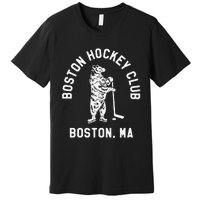 Funny Boston Hockey Club Boston Ma Premium T-Shirt