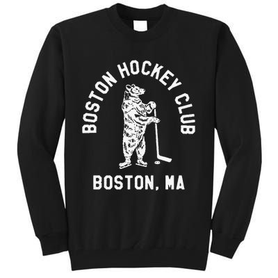 Funny Boston Hockey Club Boston Ma Tall Sweatshirt