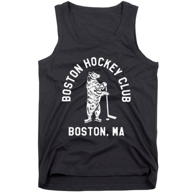 Funny Boston Hockey Club Boston Ma Tank Top