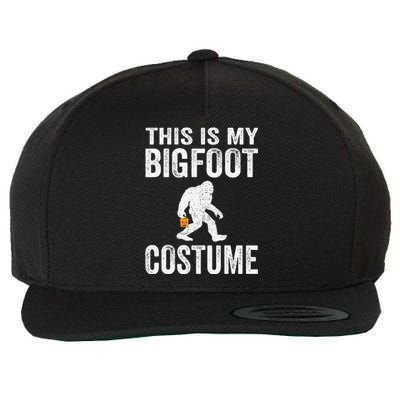 Funny Bigfoot Halloween Costume Wool Snapback Cap