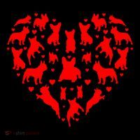 French Bulldogs Hearts Love Dog Lover Valentines Day Gift Flatbill Hat