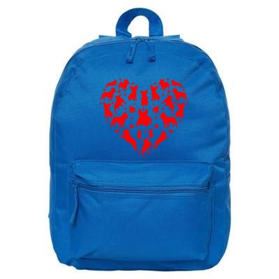 French Bulldogs Hearts Love Dog Lover Valentines Day Gift 16 in Basic Backpack