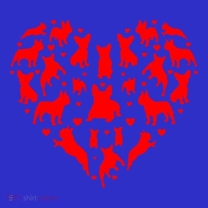 French Bulldogs Hearts Love Dog Lover Valentines Day Gift Baby Bodysuit