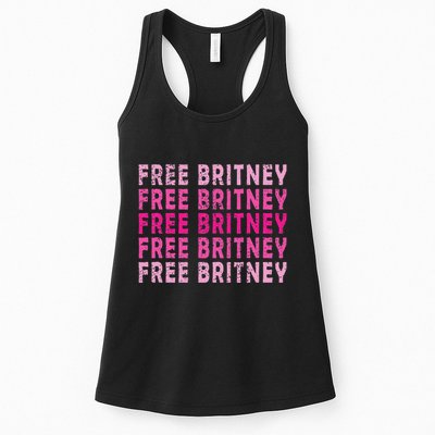 Free Britney Hashtag Vintage Graphic Pop Culture Gift Womens Tank Top