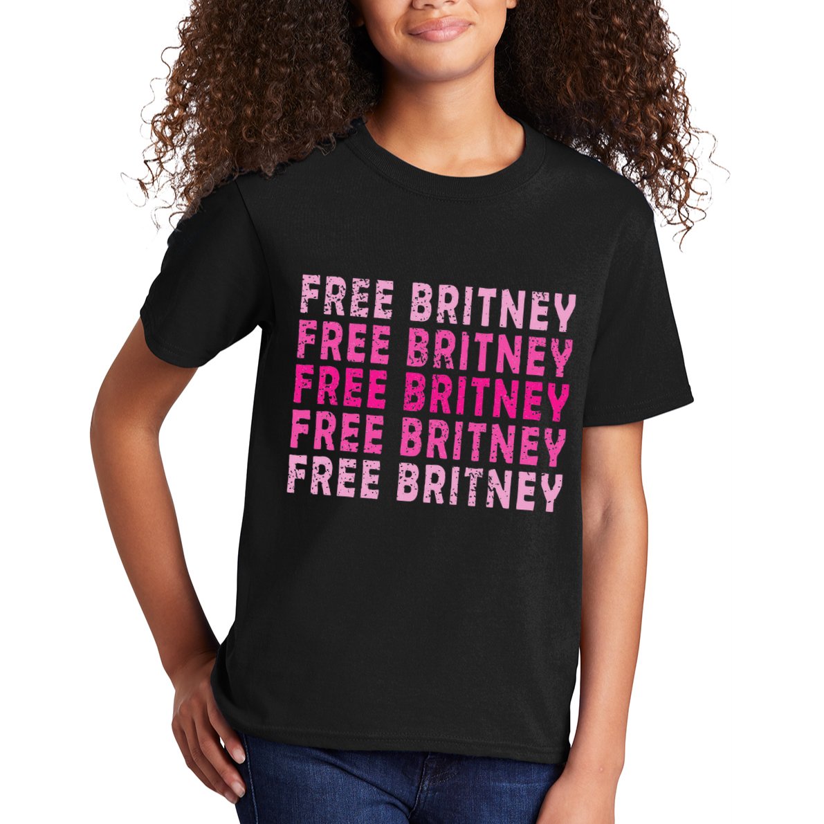 Free Britney Hashtag Vintage Graphic Pop Culture Gift Kids T-Shirt