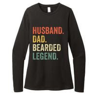 Funny Bearded Husband Dad Beard Legend Vintage Womens CVC Long Sleeve Shirt