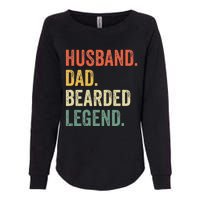 Funny Bearded Husband Dad Beard Legend Vintage Womens California Wash Sweatshirt