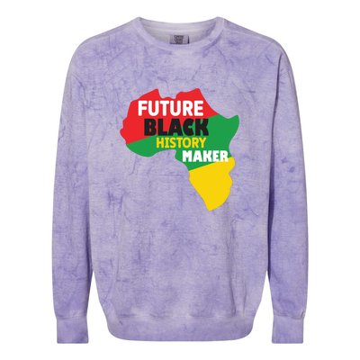 Future Black History Maker For Black History Month Gift African Pride Colorblast Crewneck Sweatshirt