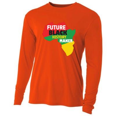 Future Black History Maker For Black History Month Gift African Pride Cooling Performance Long Sleeve Crew